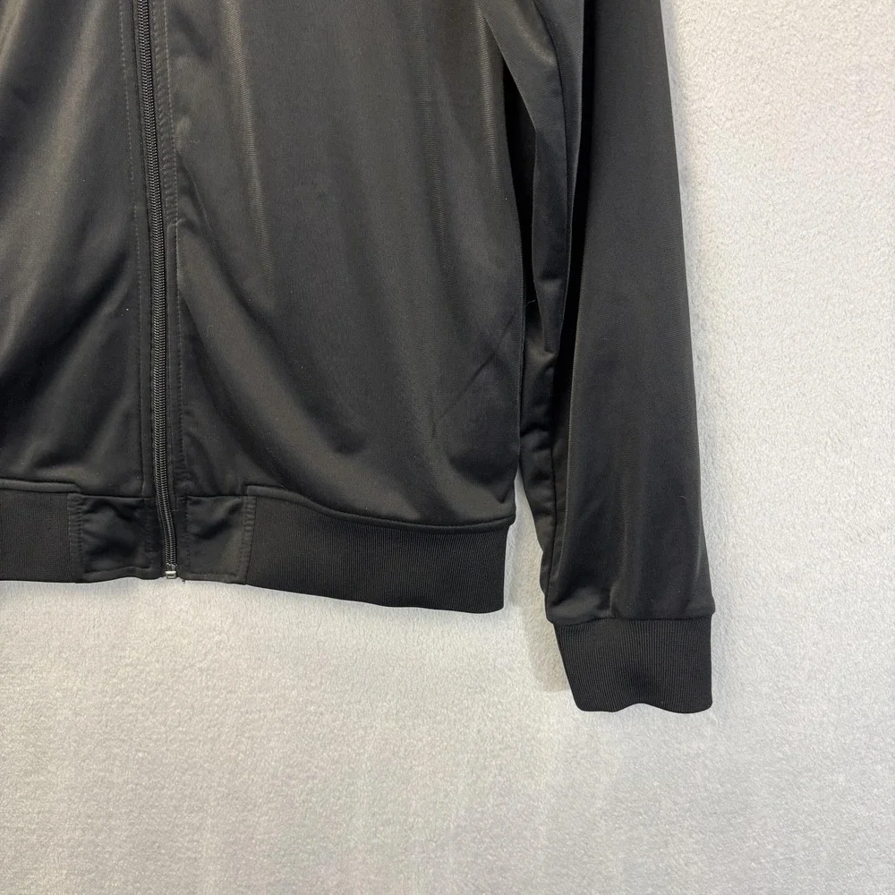 KAPPA‎ Track Jacket Mens Medium Black Full Zip Stretch Logo Gym Athletic Sporty